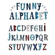 Decorative hand written vector font N2