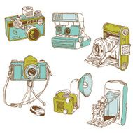 Set of Photo Cameras