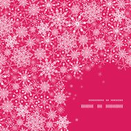Snowflake Texture Corner Frame Pattern Background