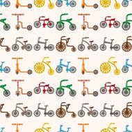 seamless bicycle pattern N8