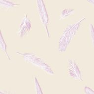 Vector Seamless Pattern of Plumage N31