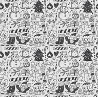 Seamless Christmas pattern N25