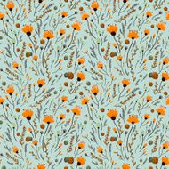 lovely yellow flower seamless pattern N4