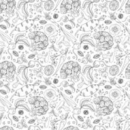 Vegetables seamless pattern N11