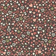 seamless colorful pattern with hearts N3