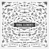 Hand Drawn Tribal Elements