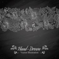 Flower on a blackboard N2
