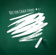 Hand drawn chalk strokes on green chalkboard background