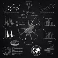 Chalk infographic diagrams