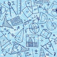 Mathematics seamless pattern N3