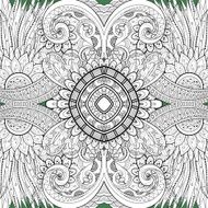 Seamless Abstract Tribal Pattern (Vector) N11