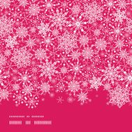 Snowflake Texture Horizontal Border Seamless Pattern Background