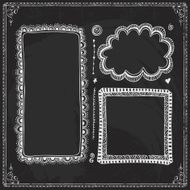 Chalkboard Style Vintage Design Element N7