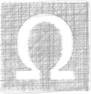 omega sign - Freehand Symbol