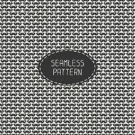 Vector hand drawn seamless fashion retro pattern with curly mustache