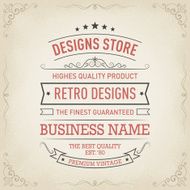 Hand Drawn for Vintage Label and Design Elements