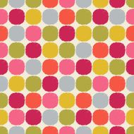 seamless scribble circle dots pattern