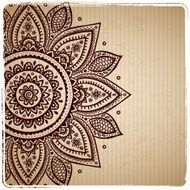 Beautiful Indian floral ornament N19