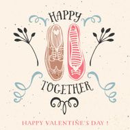 Valentine&#039;s day greeting card with lettering N3