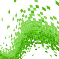 abstract green data flowing concept background