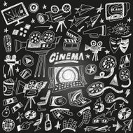 cinema - doodles set