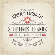 Vintage hand drawn banners N4