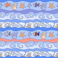 Undersea seamless childish pattern N2