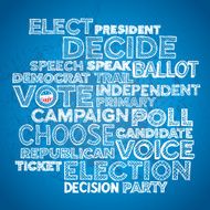 Sketchy vote text design