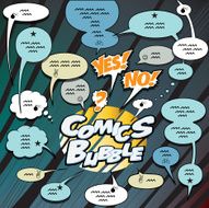Comic dialogue bubble