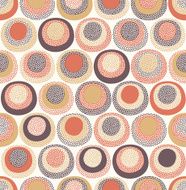 seamless doodle dots cute circles pattern N2