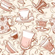 seamless tea pattern N2