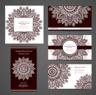 Beautiful floral set of banners N10