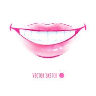 Smiling lips