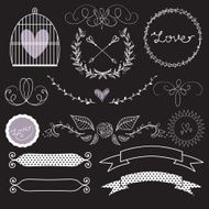 Vector wedding set N2