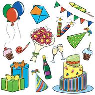 Birthday and Party Doodle
