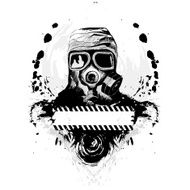 Hand Drawn Gas Mask