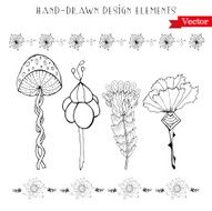 Hand drawn design elements N26