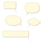 Set of comic style speech bubbles Vector clouds Eps10 N3