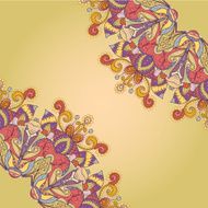 border with abstract hand-drawn pattern N34