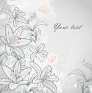Floral background with splash N4