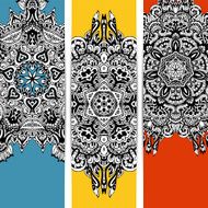 Vector trendy abstract ethnic banner