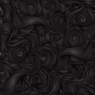 Seamless dark wave hand-drawn pattern N3