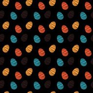 seamless pattern with easter eggs N12
