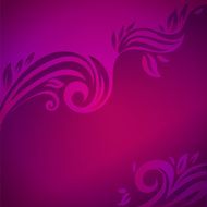 Abstract floral background with leaves