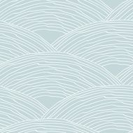 Seamless pattern with abstract doodle wavy scale texture N4