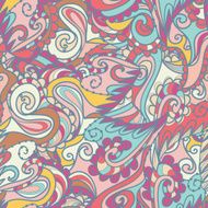 Seamless wave hand-drawn pattern waves background N29