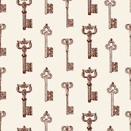 pattern of ancient keys