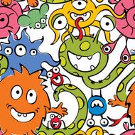Background - funny monsters