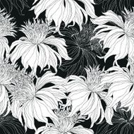 Hand drawn seamless floral pattern N10