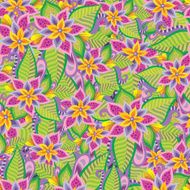 abstract flowers pattern N10
